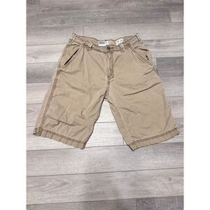 BKE Mens Shorts Size 31x24 in Tan/Java Slim Fit Cargo Style 100% Cotton